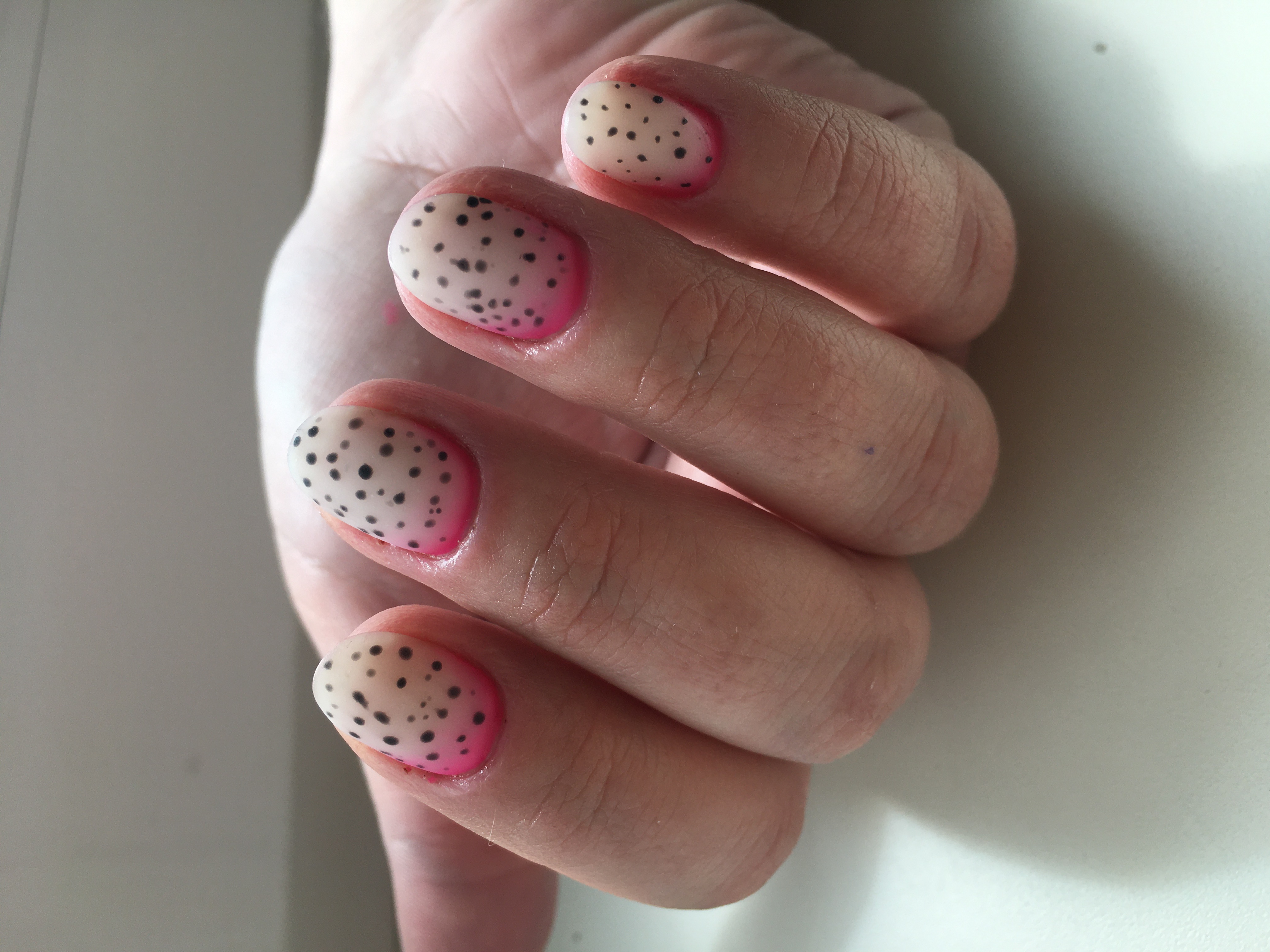Rounded Summer quail Egg Nails Anastasiya's work