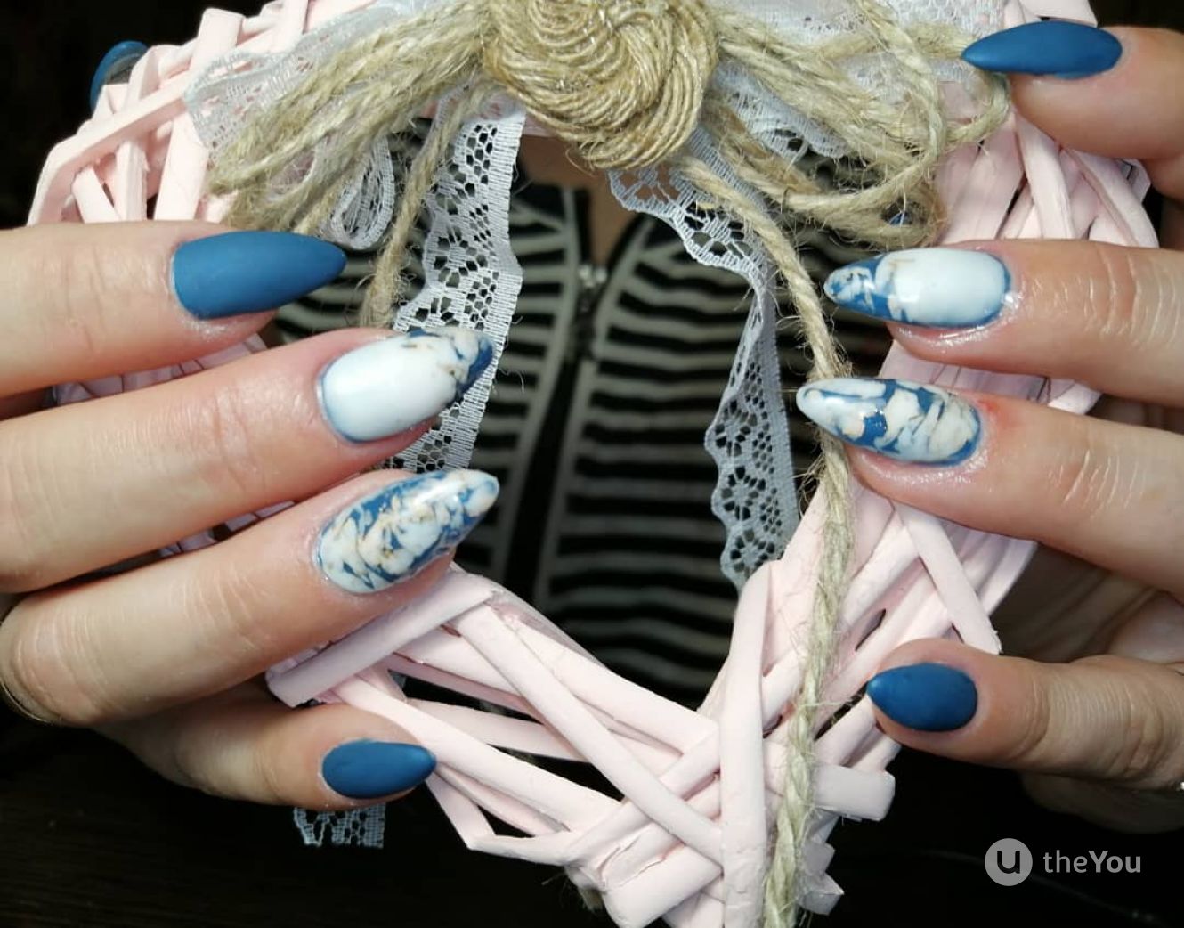 Manicure marmorizzata - lavoro 44586