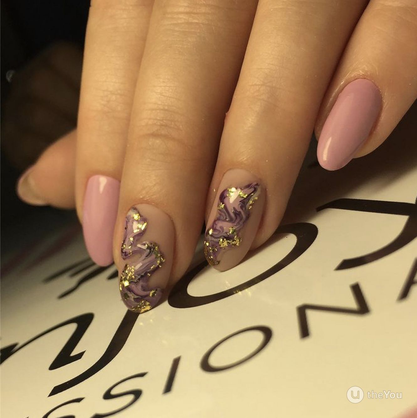 Light Purple Nails - work 47547